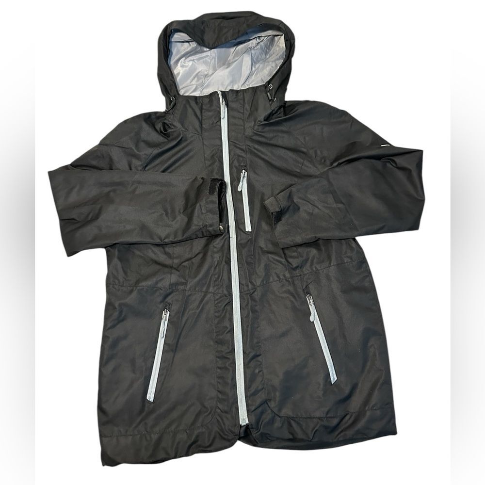 Women’s Swiss Tech Water Windproof Jacket Size M(8-10) Color Black